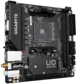 Gigabyte   A520I AC   Processor family AMD   Processor socket AM4   DDR4 DIMM   Memory slots 2   Number of SATA connectors 4   Chipset AMD A   Mini ITX
