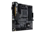 Asus   TUF GAMING B450M-PLUS II   Processor family AMD   Processor socket AM4   DDR4   Memory slots 4   Number of SATA connectors 6 x SATA III   Chipset AMD B   Micro ATX