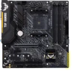 Asus   TUF GAMING B450M-PLUS II   Processor family AMD   Processor socket AM4   DDR4   Memory slots 4   Number of SATA connectors 6 x SATA III   Chipset AMD B   Micro ATX
