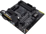 Asus   TUF GAMING B450M-PLUS II   Processor family AMD   Processor socket AM4   DDR4   Memory slots 4   Number of SATA connectors 6 x SATA III   Chipset AMD B   Micro ATX