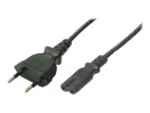 Logilink   Power cord   CP092   Black Euro plug (CEE 7/16)   IEC 60320 C7 connector