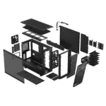 Fractal Design   Meshify 2 Light Tempered Glass   Black   ATX