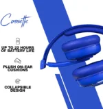 Skullcandy   Wireless Headphones   Cassette   Wireless/Wired   On-Ear   Microphone   Blue   Wireless
