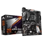 Gigabyte   A520 AORUS ELITE 1.0   Processor family AMD   Processor socket AM4   DDR4 DIMM   Memory slots 4   Number of SATA connectors 4 x SATA 6Gb/s connectors   Chipset AMD A   ATX