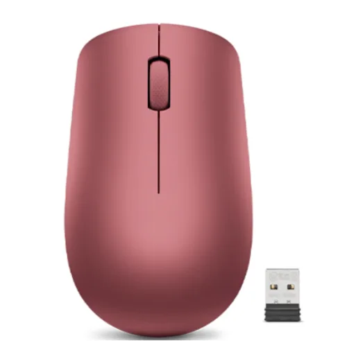 Lenovo   Wireless Mouse   530   Wireless   Wireless mouse   2.4 GHz Wireless via Nano USB   Cherry Red