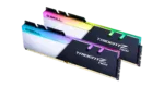 G.Skill Trident Z Neo atminties moduliai, matomi iš šono, su 288-pin DIMM jungtimis
