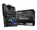 MSI   MPG B550 GAMING PLUS   Processor family AMD   Processor socket AM4   DDR4   Memory slots 4   Chipset AMD B   ATX