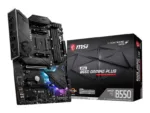 MSI   MPG B550 GAMING PLUS   Processor family AMD   Processor socket AM4   DDR4   Memory slots 4   Chipset AMD B   ATX