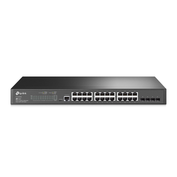317183-sg3428-6935364010713-0.webp TP-LINK JetStream L2 Switch TL-SG3428 Web Managed Rackmountable SFP ports quantity 4 Power supply type Single