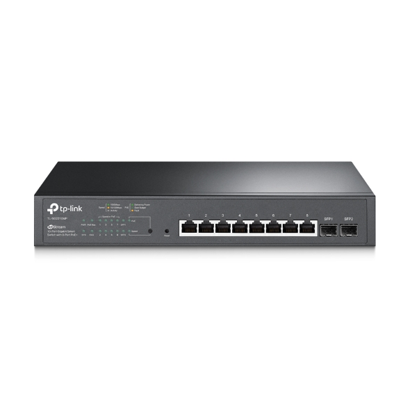 317188-sg2210mp-6935364030674-0.webp TP-LINK JetStream 10-Port Gigabit Smart PoE Switch TL-SG2210MP Managed L2 Rackmountable SFP ports quantity 2 PoE+ ports quantity 8 Power supply type Single