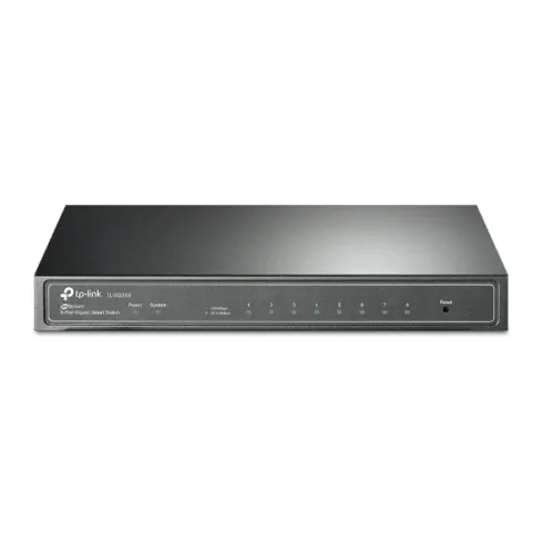 TP-LINK   JetStream 8-Port Gigabit Smart Switch   TL-SG2008P   Web Managed   Desktop   PoE+ ports quantity 4   Power supply type External