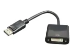 Adapterio kabelis DP į DVI-D, 0.1 m ilgio, matomas iš šono