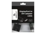 Adapterio kabelis DP į DVI-D, 0.1 m, matomas iš šono