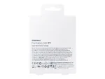 Samsung T7 Portable SSD, close-up view showcasing USB 3.2 port
