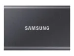 Samsung T7 nešiojamas SSD, sidabrinis, matomas iš šono