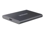 Samsung T7 Portable SSD su USB 3.2, matomas iš šono
