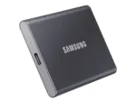 Samsung Portable SSD T7, USB 3.2, 1TB, sidabrinis, iš šono