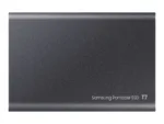 Samsung T7 Portable SSD, šoninis vaizdas su USB 3.2 prievadu