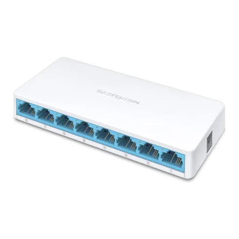 Mercusys   Switch   MS108   Unmanaged   Desktop   10/100 Mbps (RJ-45) ports quantity 8   Power supply type External