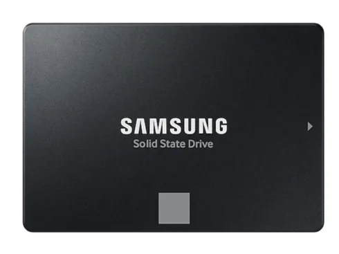 Samsung SSD 870 EVO 1000 GB su SATA III sąsaja ir 560 MB/s skaitymo greičiu