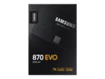 Samsung 870 EVO 500 GB SSD, 2.5" form factor, SATA III sąsaja