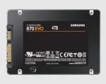 Samsung 870 EVO 4000 GB SSD, 2.5" form factor, top view