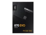 SSD 870 EVO 4000 GB, matomas iš šono su SATA III jungtimi