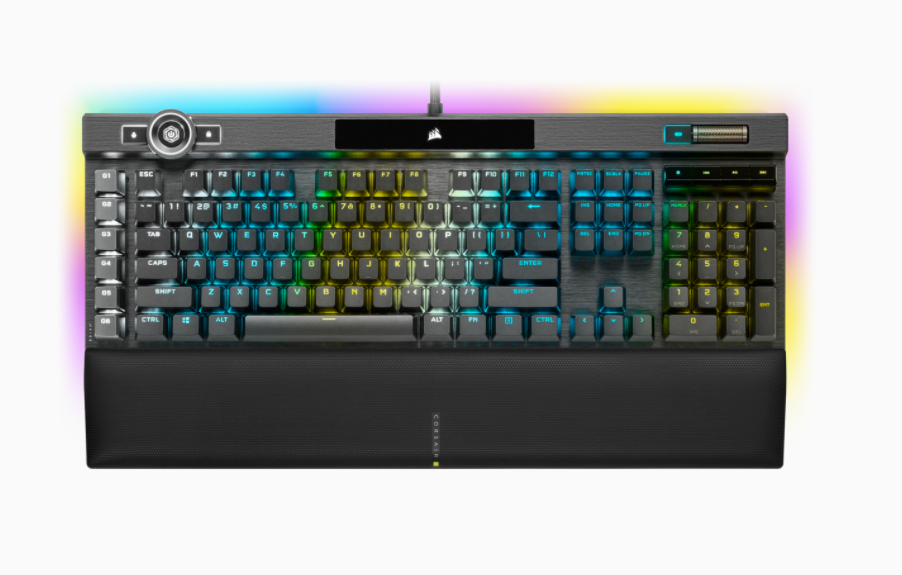 320556-ch-912a01a-na-840006621942-0.webp Corsair Mechanical Gaming Keyboard K100 RGB Optical Wired Mechanical Gaming Keyboard US Black/Red