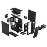 Fractal Design   Meshify 2 Compact Dark Tempered Glass   Black   ATX