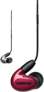 Shure 3BA Earphone, Red W/MODEL:RMCE-UNI   Shure