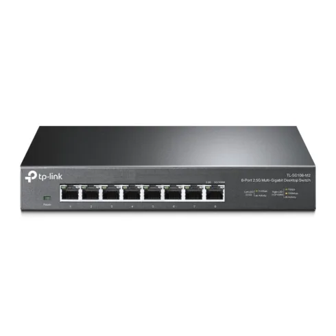 TP-LINK   8-Port 2.5G Desktop Switch   TL-SG108-M2   Unmanaged   Desktop   Power supply type External