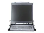 Aten   KVM over IP Switch with Daisy-Chain Port and USB Peripheral Support   8-Port PS/2-USB VGA 19″ LCD KVM