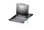 Aten   8-Port PS/2-USB VGA 19″ LCD KVM Switch with Daisy-Chain Port and USB Peripheral Support   CL5708N