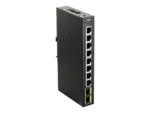 D-Link DIS-100G-10S Switch L2 Unmanaged Industrial, 8×10/100/1000Base-T ports, 2 SFP ports, Steel case   D-Link   60 month(s)