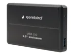 Gembird EE2-U3S-2 SATA 3Gb/s USB 3.0 2.5" - šoninis vaizdas su jungtimis