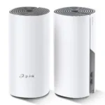 C1200 Whole Home Mesh Wi-Fi System   Deco E4 (2-pack)   802.11ac   867+300 Mbit/s   10/100 Mbit/s   Ethernet LAN (RJ-45) ports 2   Mesh Support Yes   MU-MiMO Yes   No mobile broadband   Antenna type 2xInternal