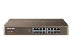 TP-LINK   Switch   TL-SF1016DS   Unmanaged   Desktop/Rackmountable   10/100 Mbps (RJ-45) ports quantity 16   Power supply type External