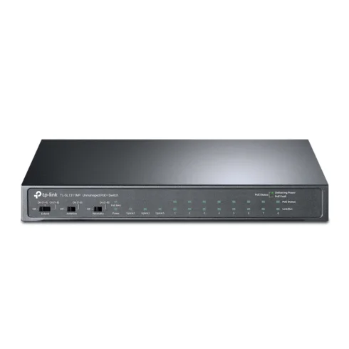 TP-LINK   8-Port 10/100Mbps + 3-Port Gigabit Desktop Switch with 8-Port PoE+   LS1008   Unmanaged   Desktop   Power supply type External