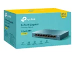TP-LINK   8-Port 10/100/1000Mbps Desktop Network Switch   LS108G   Unmanaged   Desktop   Power supply type External