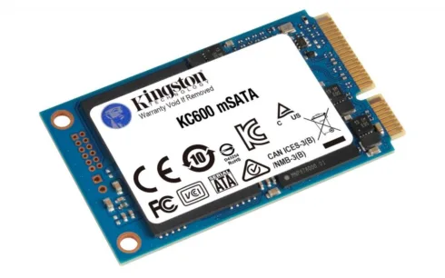 Kingston   KC600   256 GB   Solid-state drive interface mSATA   Read speed 550 MB/s   Write speed 500 MB/s