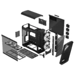Fractal Design   Torrent Black RGB TG Light Tint   FD-C-TOR1A-04   Black   ATX