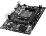 MSI   A320M-A PRO   Processor family AMD   Processor socket AM4   DDR4   Memory slots 2   Supported hard disk drive interfaces SATA   Number of SATA connectors 4   Chipset AMD A320   m-ATX
