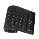 Logilink   Flexible waterproof Keyboard USB + PS/2   ID0019A   Flexible keyboard   Wired   DE   Black