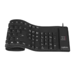 Logilink   Flexible waterproof Keyboard USB + PS/2   ID0019A   Flexible keyboard   Wired   DE   Black