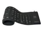 Logilink   Flexible waterproof Keyboard USB + PS/2   ID0019A   Flexible keyboard   Wired   DE   Black