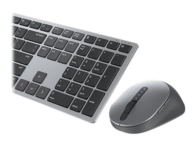 Dell   Premier Multi-Device Keyboard and Mouse   KM7321W   Keyboard and Mouse Set   Wireless   Batteries included   Russian   Titan grey   Wireless connection