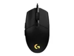 Logitech G102 LIGHTSYNC pelė, šoninis vaizdas su jungtimi USB