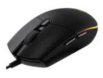 Pelė Logitech G102 LIGHTSYNC, šoninis vaizdas su USB jungtimi