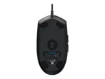 Logitech G102 LIGHTSYNC pelė, šoninis vaizdas su USB jungtimi