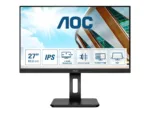 AOC   LED Monitor   27P2Q   27 ”   IPS   FHD   16:9   75 Hz   4 ms   1920 x 1080   250 cd/m²   Headphone out (3.5mm)   HDMI ports quantity 1   Black   Warranty 36 month(s)